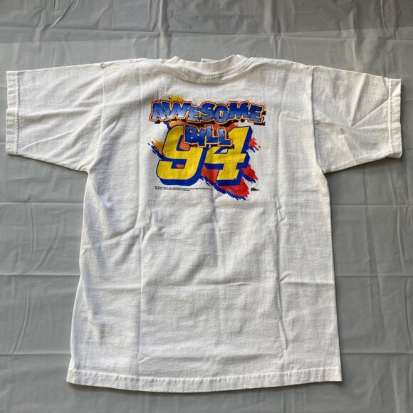 Vintage Bill Elliott NASCAR "Drive Thru Crew" T-Shirt Youth Size L McDonalds #94 - Picture 4 of 6